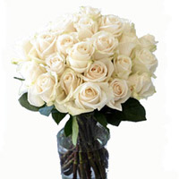Fresh White Roses your loved one